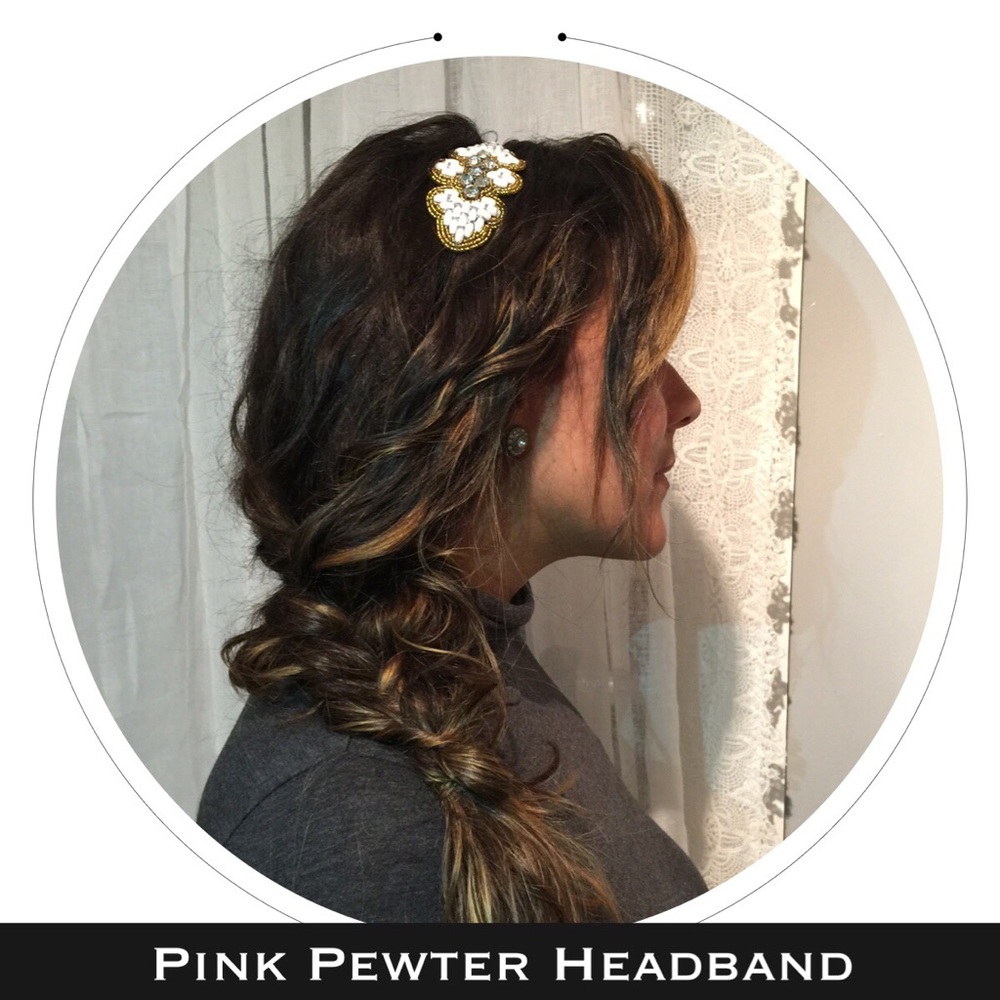 {New} Pink Pewter | Elastic Headband