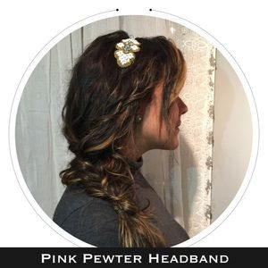 {New} Pink Pewter | Elastic Headband