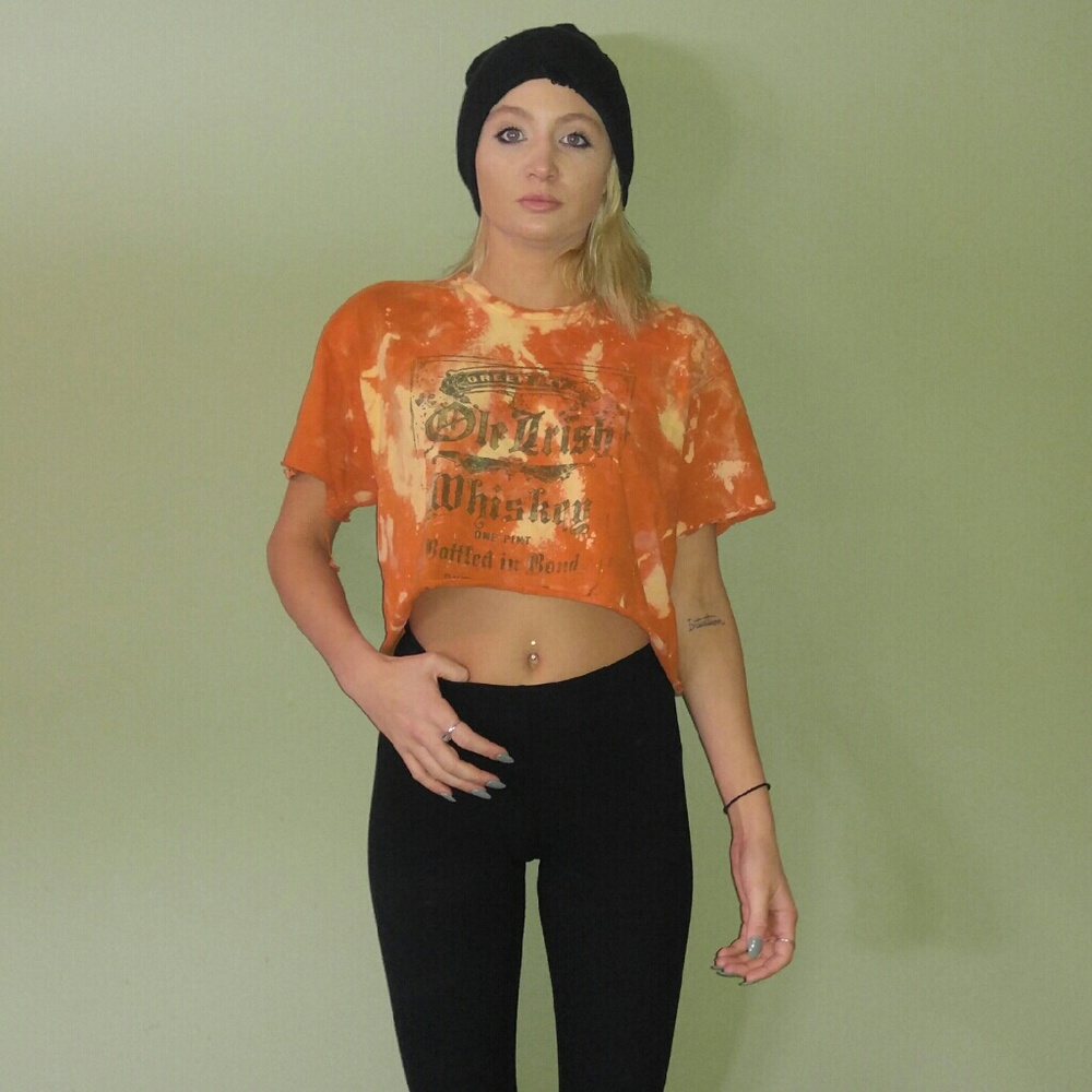 Old Irish whisky acid washed crop