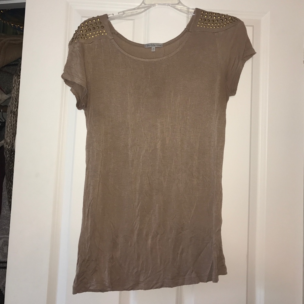 Charlotte Russe Military Studded Shirt