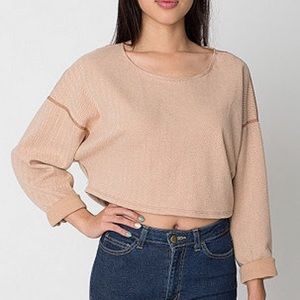 American Apparel Cropped Easy Sweater