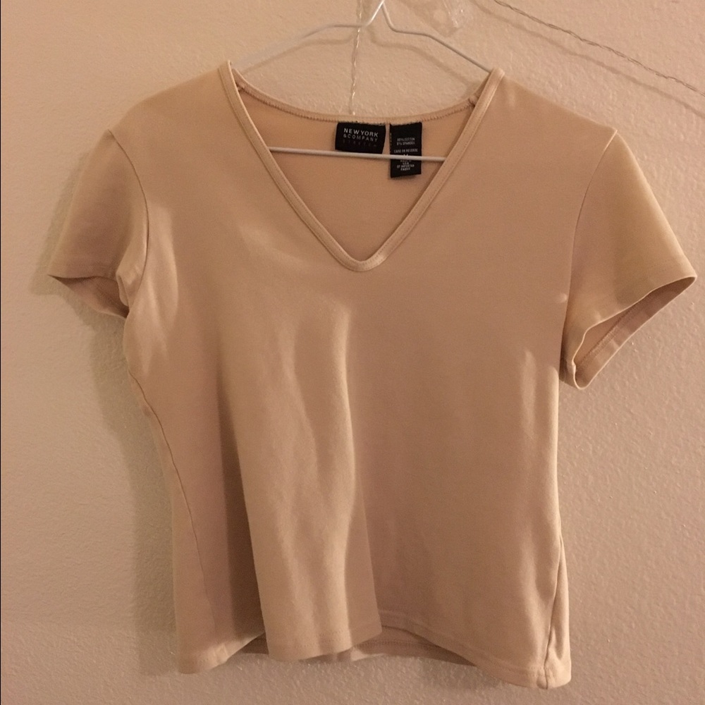 Cream crop top