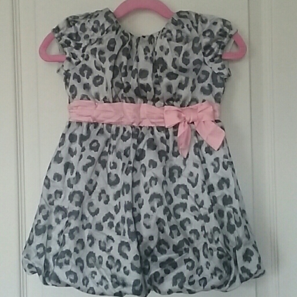 Black Leopard Print Dress