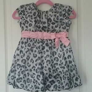 Black Leopard Print Dress