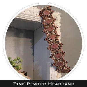 {New} Pink Pewter | Elastic Headband