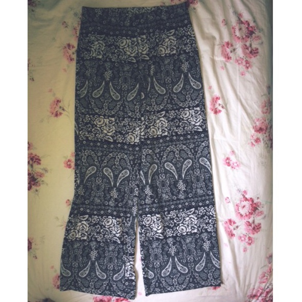 Floral boho pants