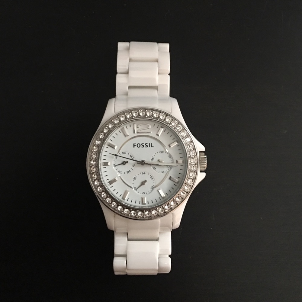 Stella Multifunction White Resin Watch