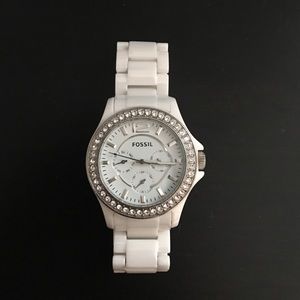 Stella Multifunction White Resin Watch