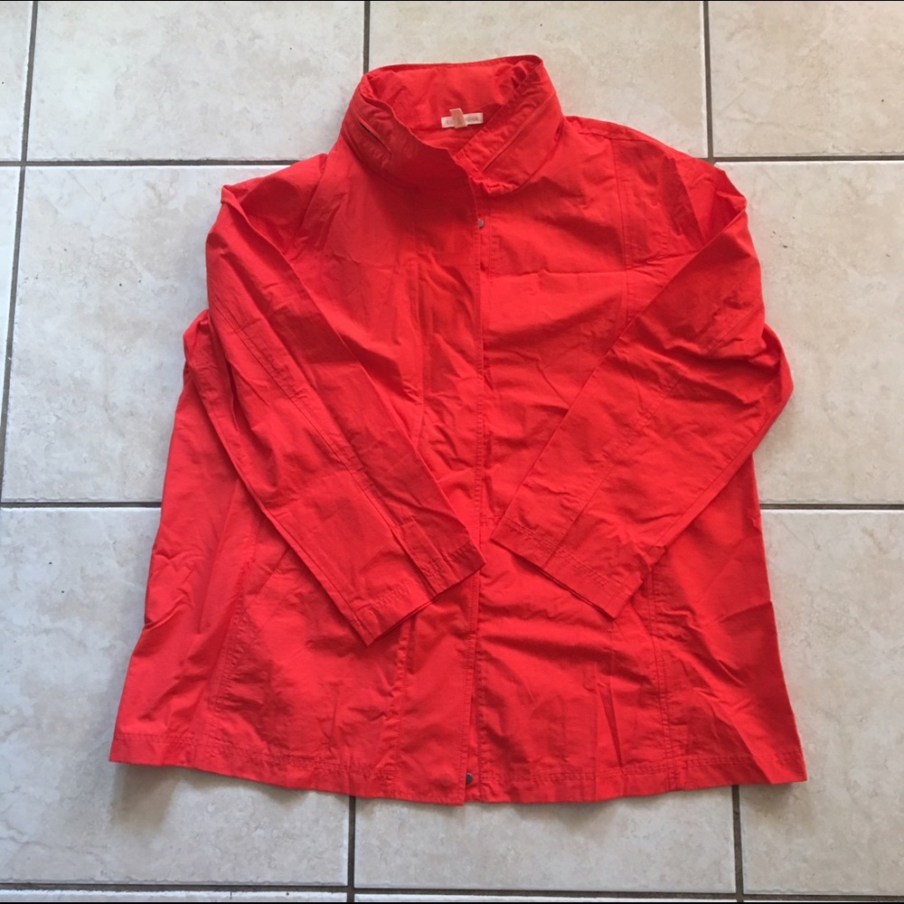 Eileen Fisher Bright Orange Anorak