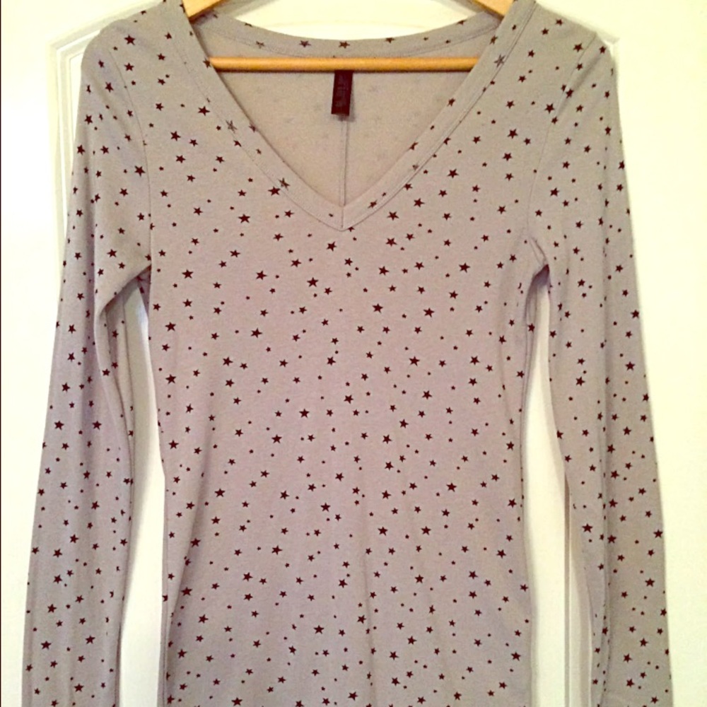 Tee Shop by Victoria's Secret Long Sleeve V Neck