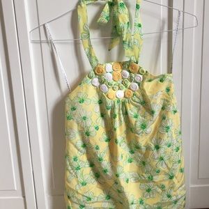 Yellow Lilly Pulitzer halter