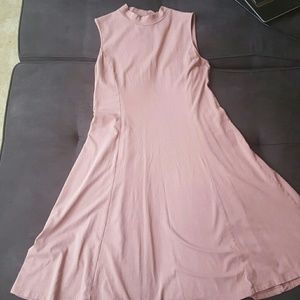 SOLD **** Uniqlo mauve mock neck dress