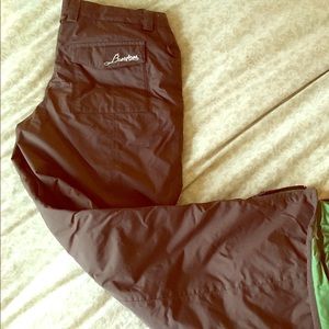Burton brown snowboarding pants!