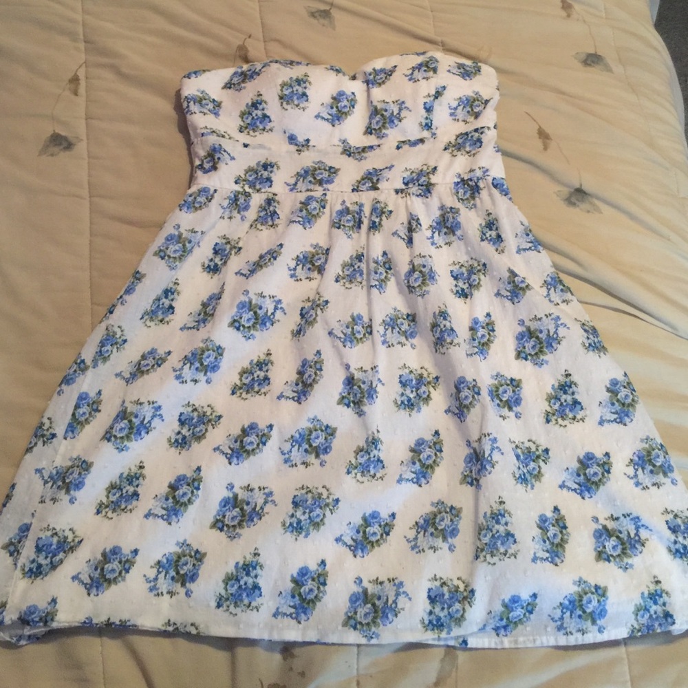 White floral dress
