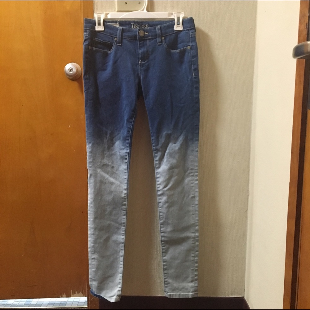 Light Ombré Size 5 Juniors Skinny Jeans