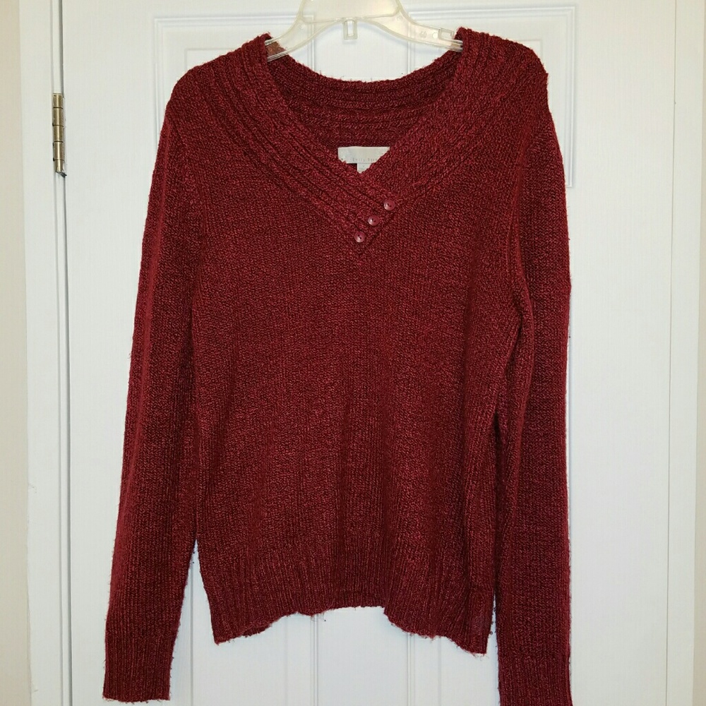 Burgundy sweater