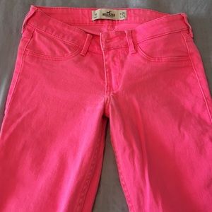 Hot pink Hollister skinny jean