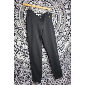 MICHAEL KORS BLACK PANTS WITH GOLD TAG