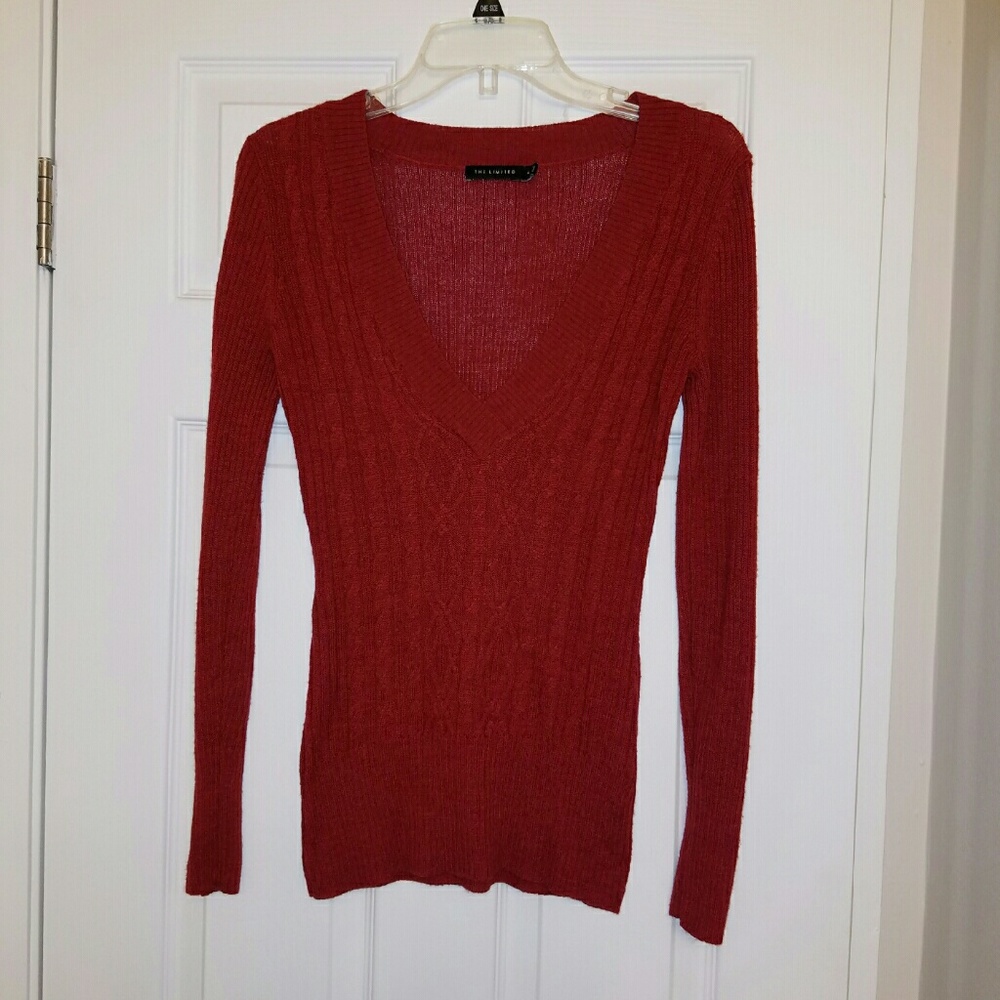 The Limited Burgundy sweater