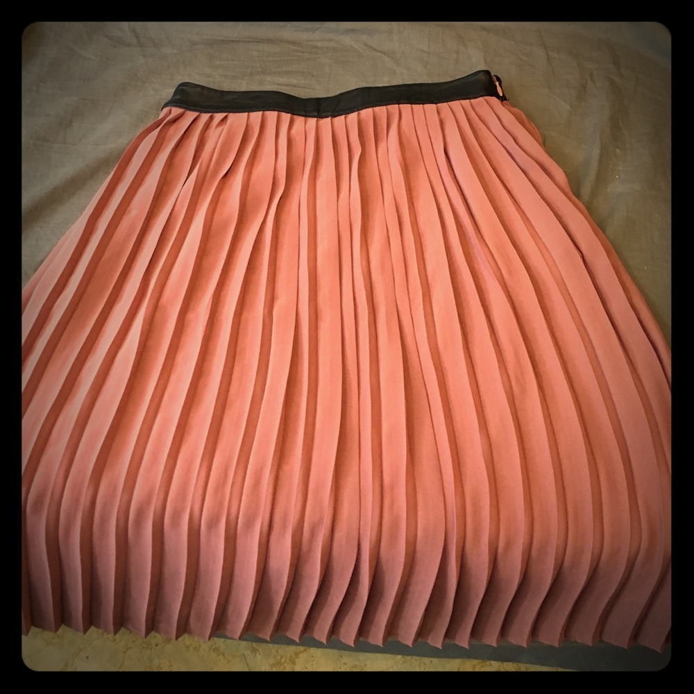 Accordion pleated skirt