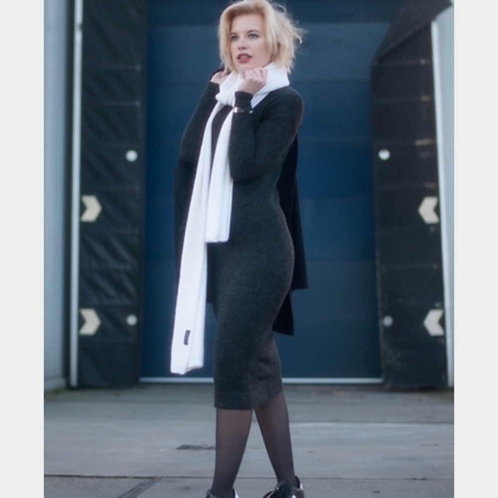 Zara asymmetrical Knit dress