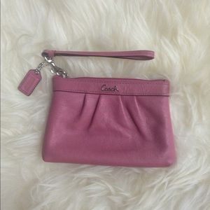 Pink Coach Clutch