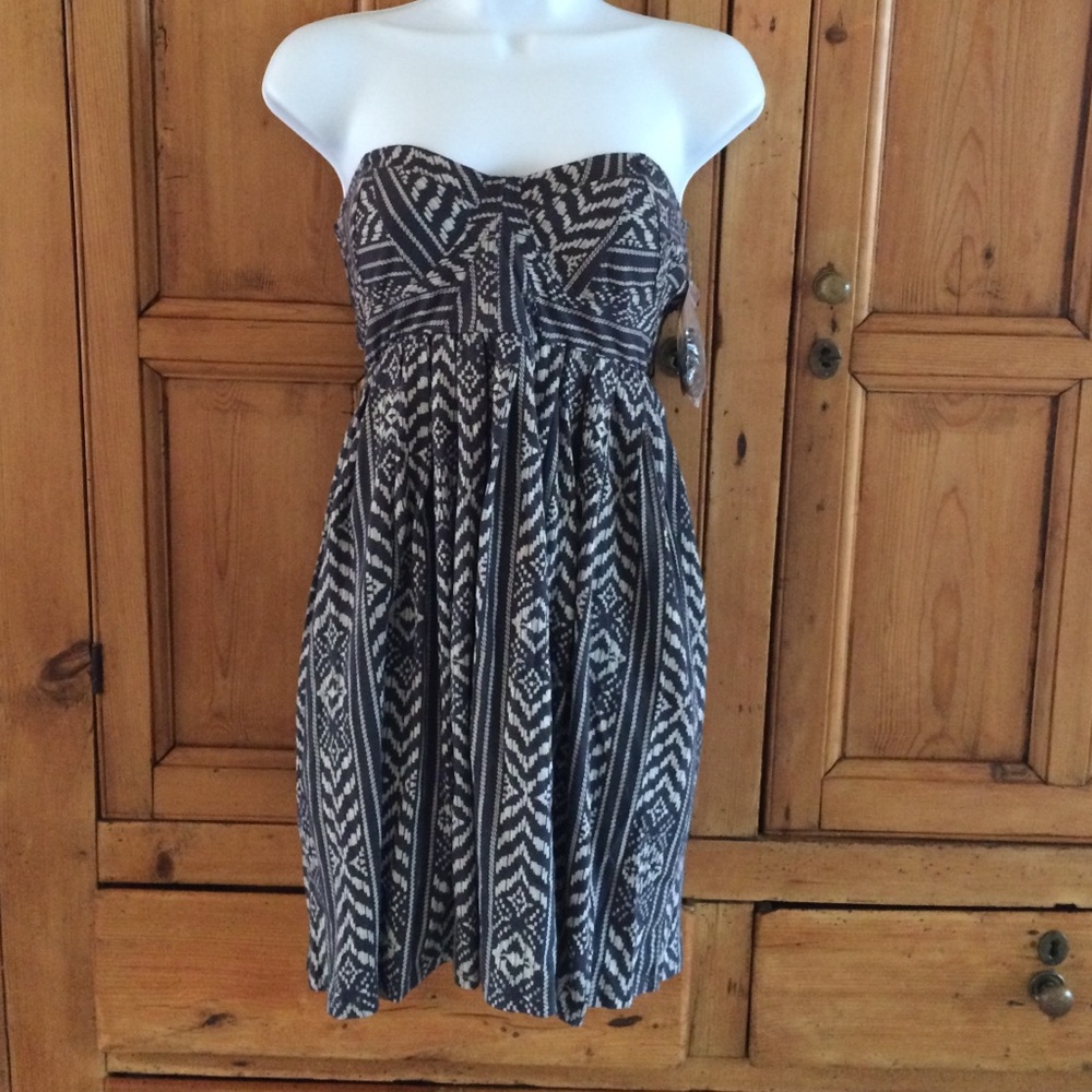 Billa Bong Boho Chic Strapless Mini Dress