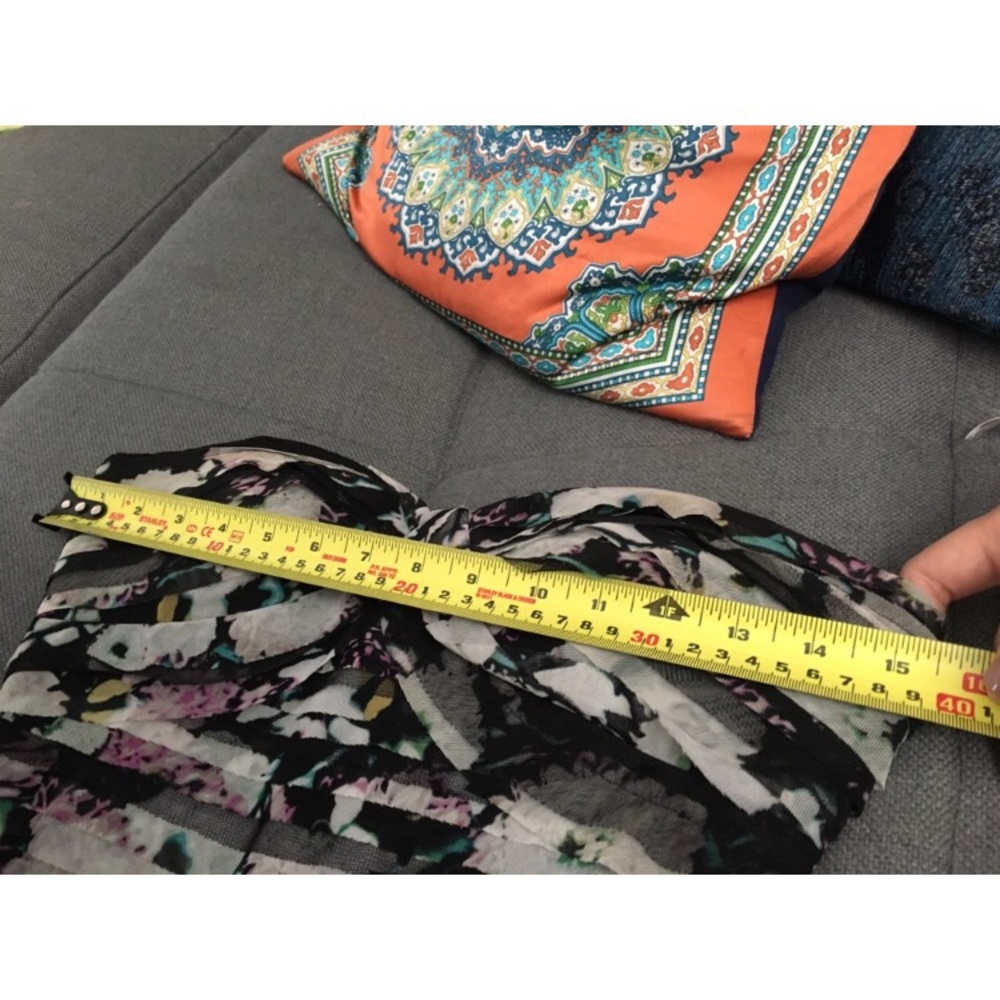 BCBGMAXAZRIA floral gown