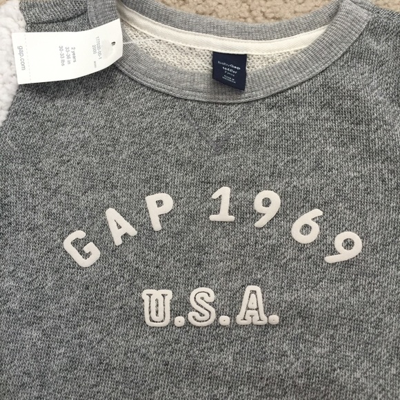 💥NWT💥 Baby GAP sherpa sleeve sweatshirt~2 - Picture 2 of 3