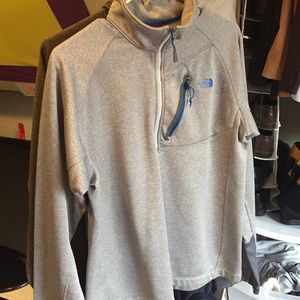 The North Face grey quarter zip