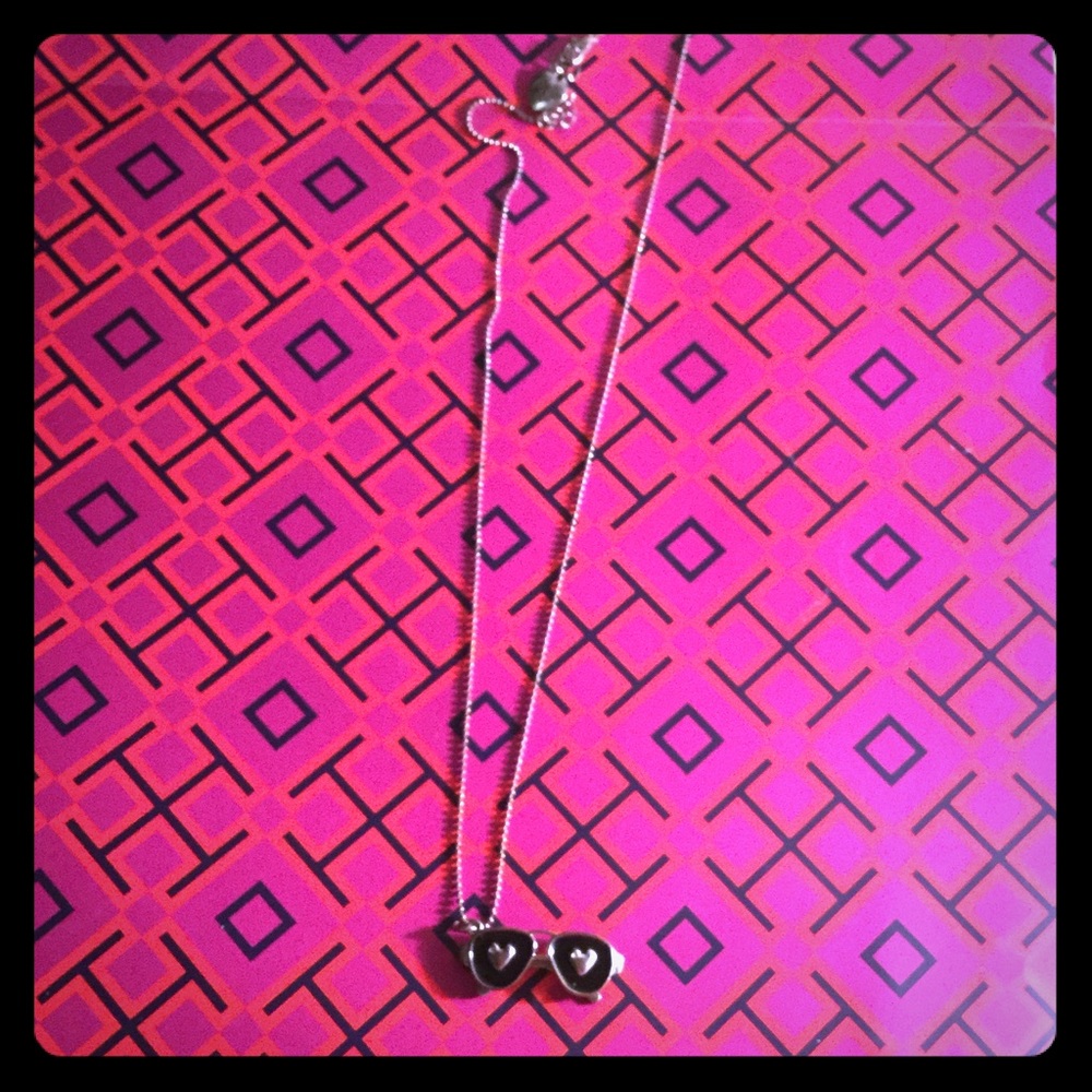 Betsy Johnson aviator pendent necklace