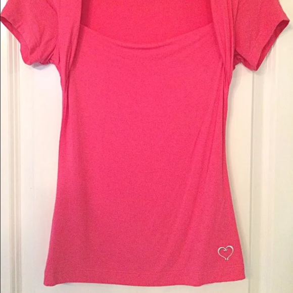 Pink Candie's Shawl Collar Knit Stretch Top - Picture 3 of 4