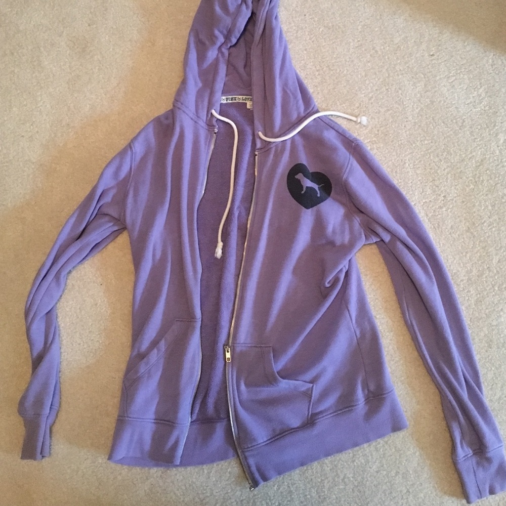 Pink, purple zip up