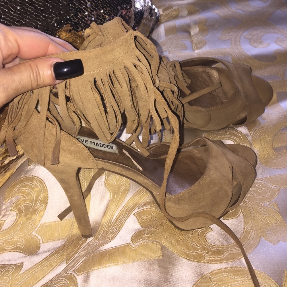 Steven Madden fringe heels