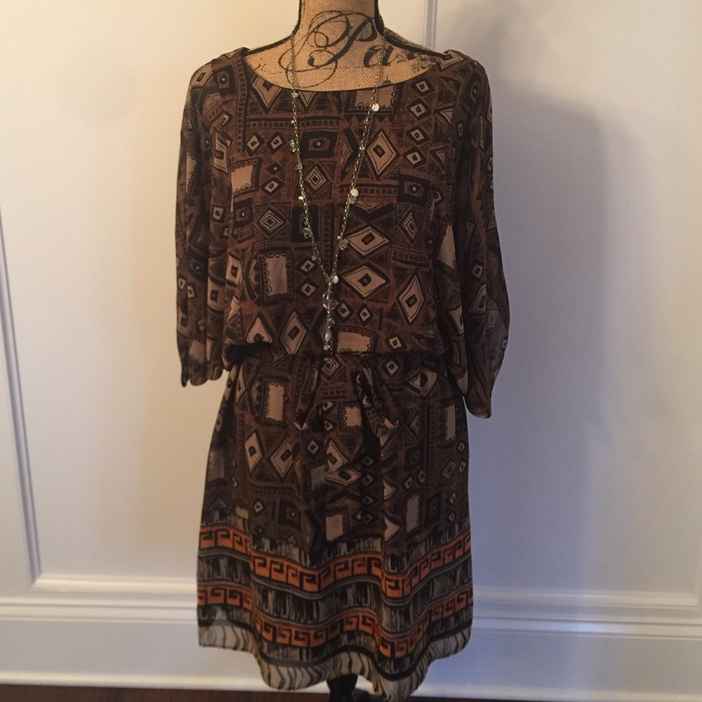 Signature by Robbie B, Brown Dress