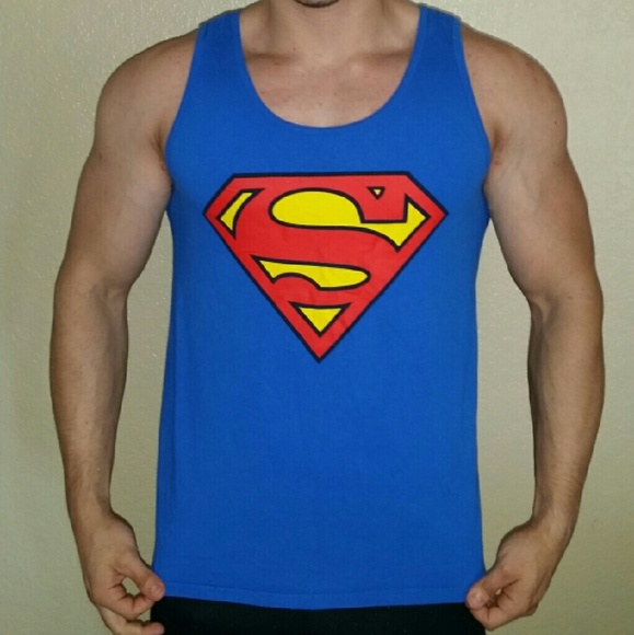 Superman Tank Top Sleeveless Muscle T Shirt New NWT