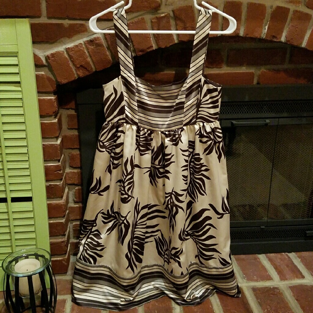 Silky Baby-Doll Print Dress