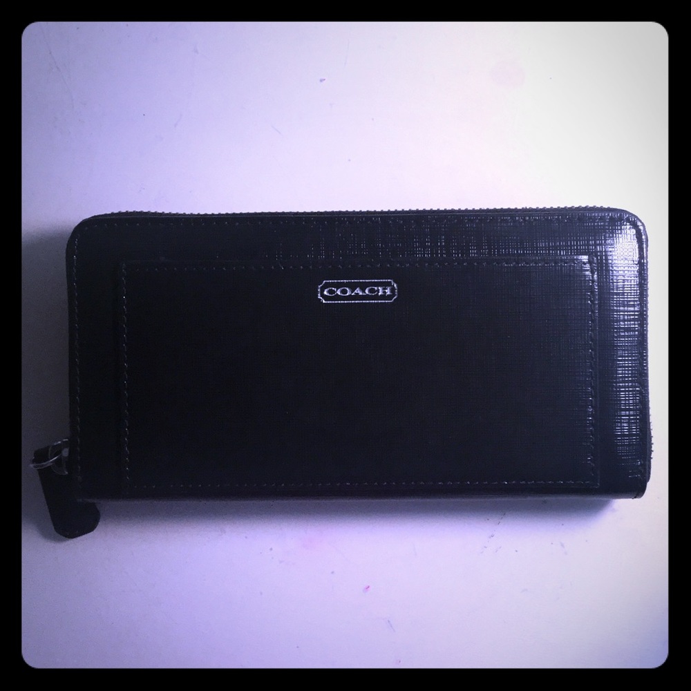 Coach zip around wallet