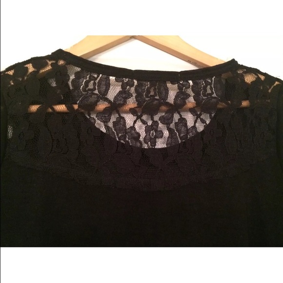Aeropostale Black Lace Collar Top - Picture 2 of 4