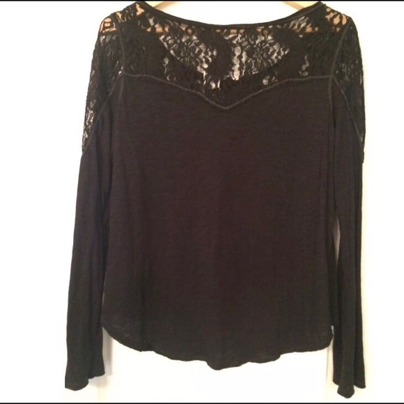Aeropostale Black Lace Collar Top - Picture 4 of 4