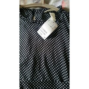 H and m. Polka dot long sleeve dress.