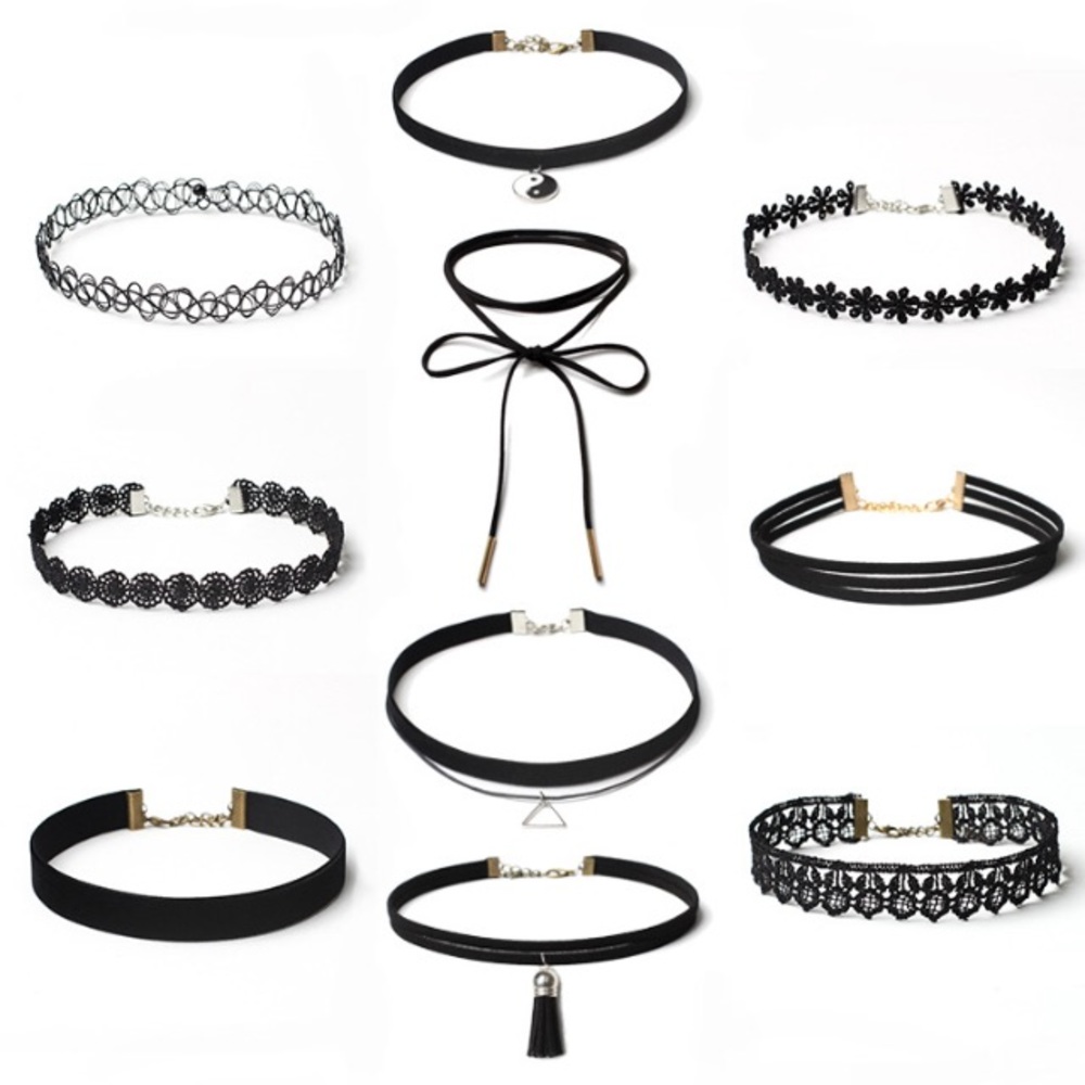 SALE! 10Pcs. Basic chokers!