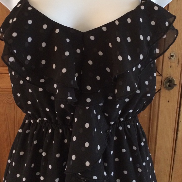 Polka Dot Ruffle Sundress - Picture 2 of 3