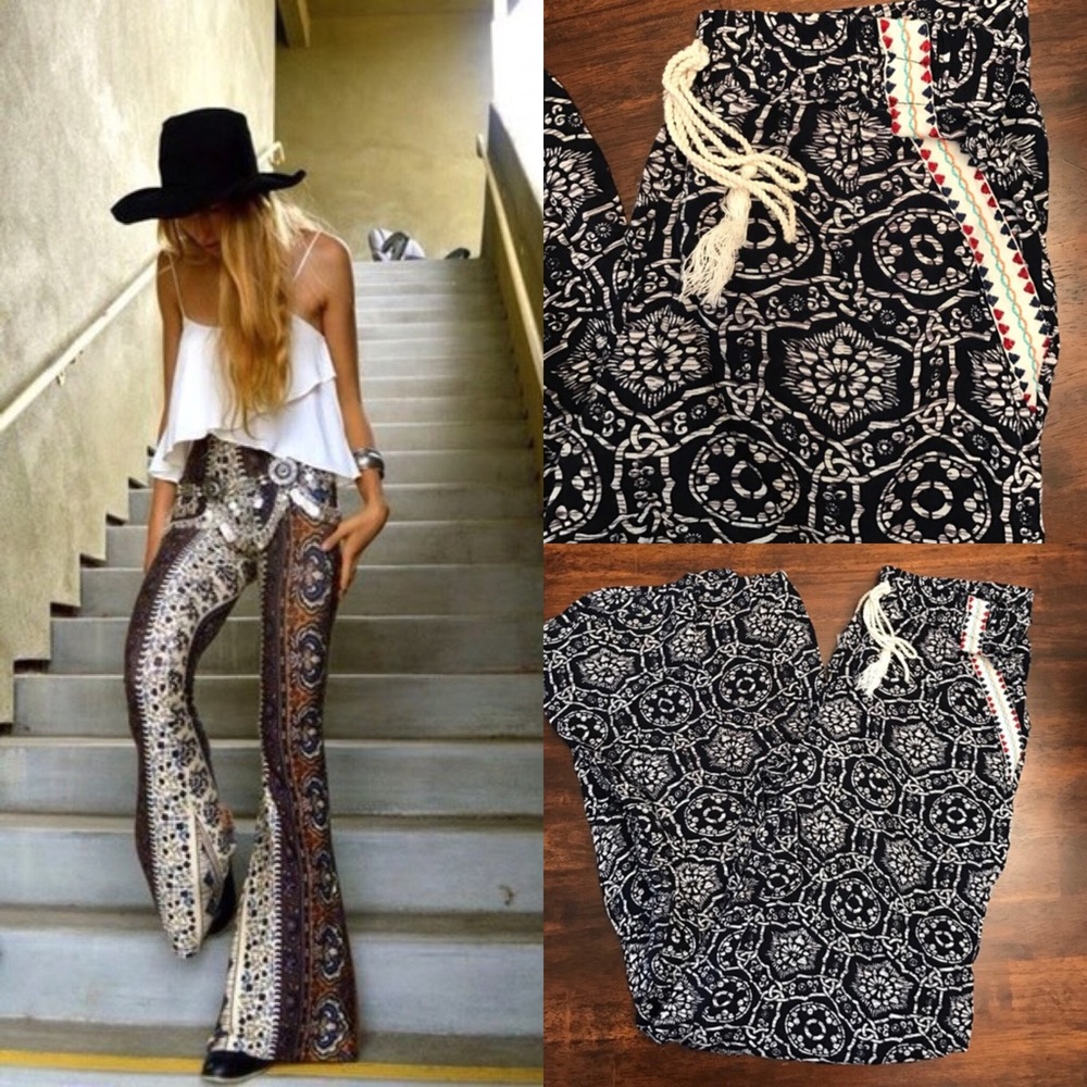 ❗️FINAL MARKDOWN ❗️LA Hearts Wide Leg Printed Pant