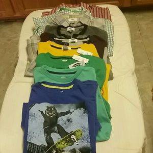 9 boys long sleeve shirts