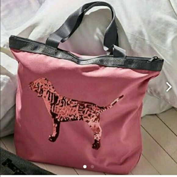 PINK Victoria's Secret Handbags - PINK Victoria's Secret Limited Edition Bling Tote