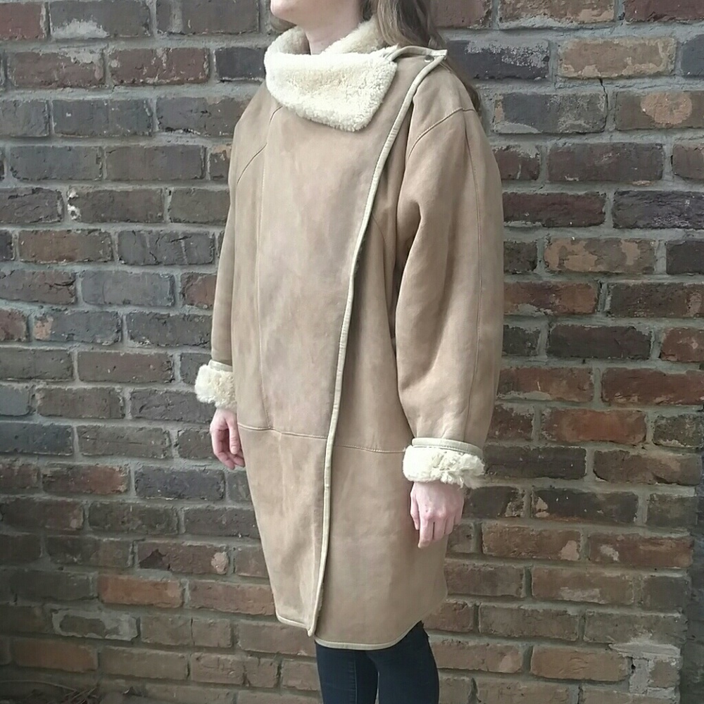 Vintage​ Lamb/Leather Coat--Modissa