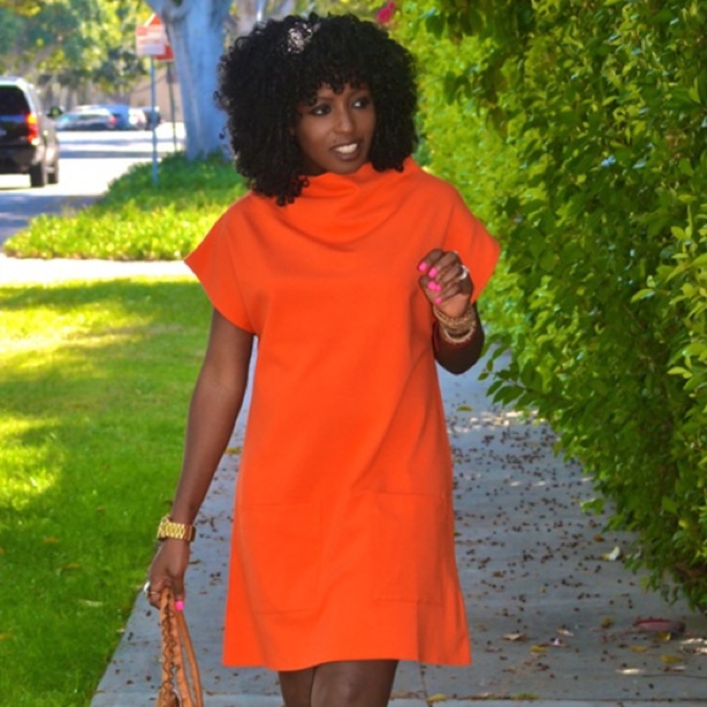 Isabella Oliver Orange Women's Dress/Tunic Size 8