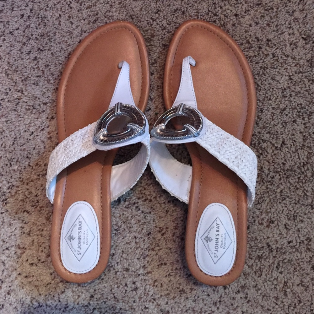 white dress sandals!