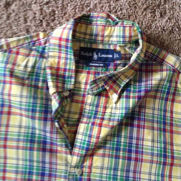 Plaid Ralph Lauren button down - Picture 2 of 2